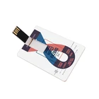 Wafer Usb 2GB 8GB 16GB 32GB Wafer Music Business Card USB Flash Drive Credit Card USB With Colorful Logo Print