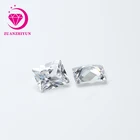 Cut White Wholesale Price Gemstone Rectangular Cut White Color Cubic Zircon White