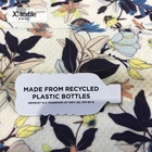 100 Polyester Fabric Eco-friendly 100%polyester Rpet Flower Recycled Dobby Check Fabric