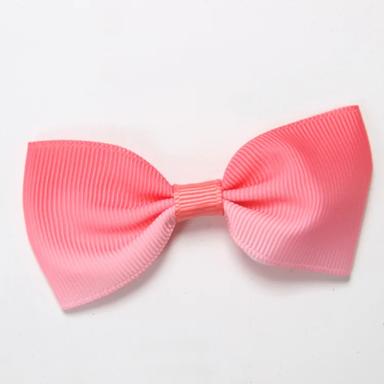 Hot Sale  Girls Ribbon Solid Color Bowknot Hairpins Handmade Bows Hair Clips hairpins OEM ODM