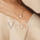 Jewelry Pearl VENUS Fashion Jewelry 925 Sterling Silver Gold Plated Pearl And Diamond Luxury Bracelet
