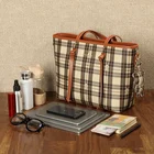 New Style Handbag New Korean Style Plaid Printing Handbag Large Capacity Ladies One-shoulder Messenger Bag
