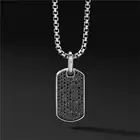 Fashion Trendy Fashion Stainless Steel Men's Jewelry Black Charm Men Pendant Necklace