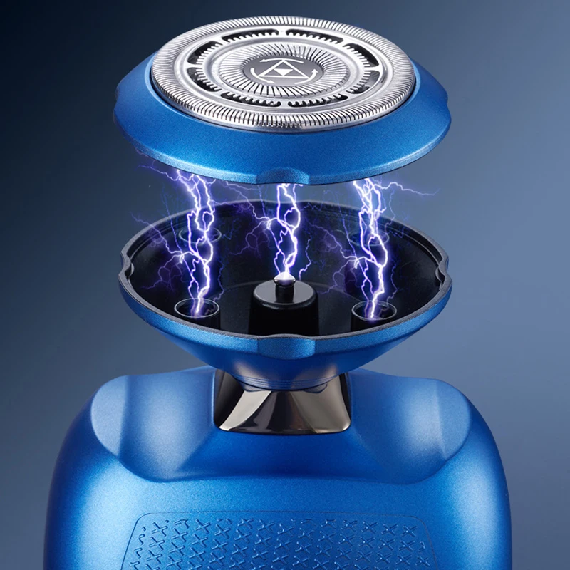 Portable USB Powered Rechargeable Rotary Electric Shaver Custom Trimmer Single Blade Razor Popular for Men's Face Household factory