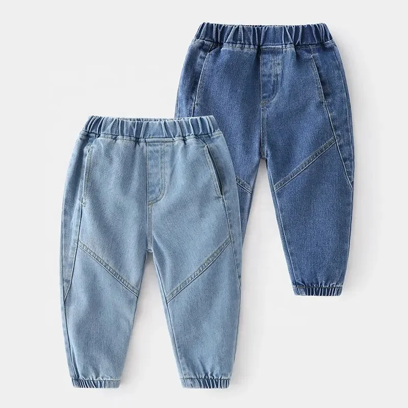 Custom 2024 New Boys Jeans 4-8 Years Old Boys Children's Pants Casual Denim Jeans Unisex Long Pants