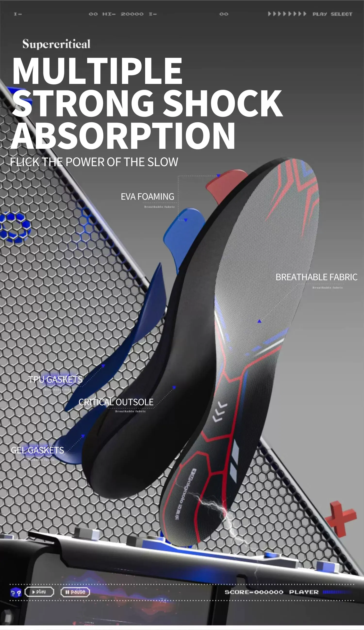 Ultra-Light EVA Sports Insoles with TPU Arch Support Ultra-Light EVA Sports Insoles with TPU Arch Support