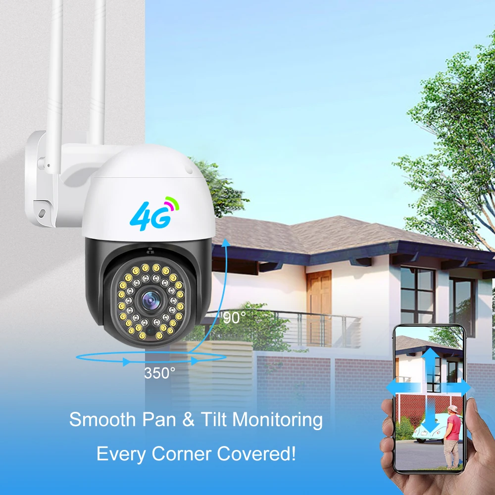 V380 Pro 5mp 3MP 2MP Wifi Camera 1080p Wireless Cctv Ptz 4G Outdoor PTZ Camera Security Auto Tracking Ip Network Camera V380