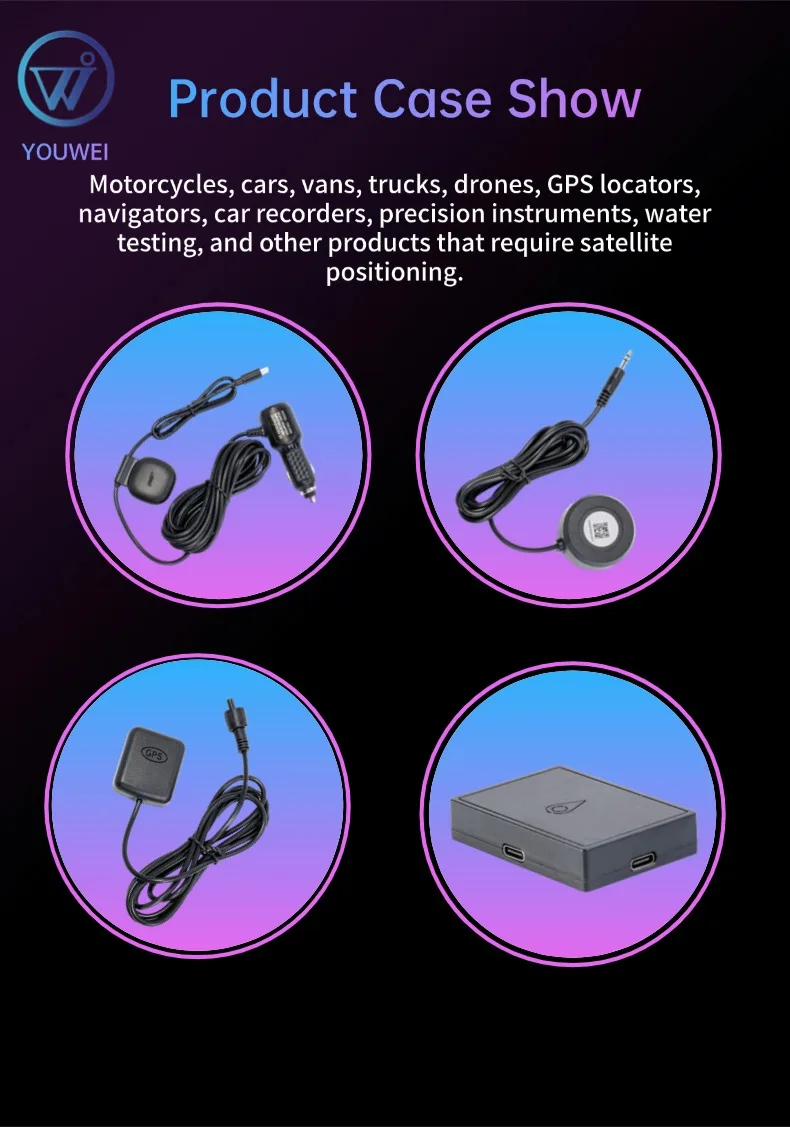 YOUWEI Mini Wireless GPS Tracker with 96H Battery Life for Real-Time Vehicle Tracking System