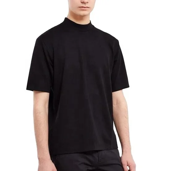 Wholesale Mock Neck T Shirt Short 