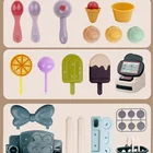 Pretend Icecream Table Toy Music And Light Plastic Supermarket Toy Register