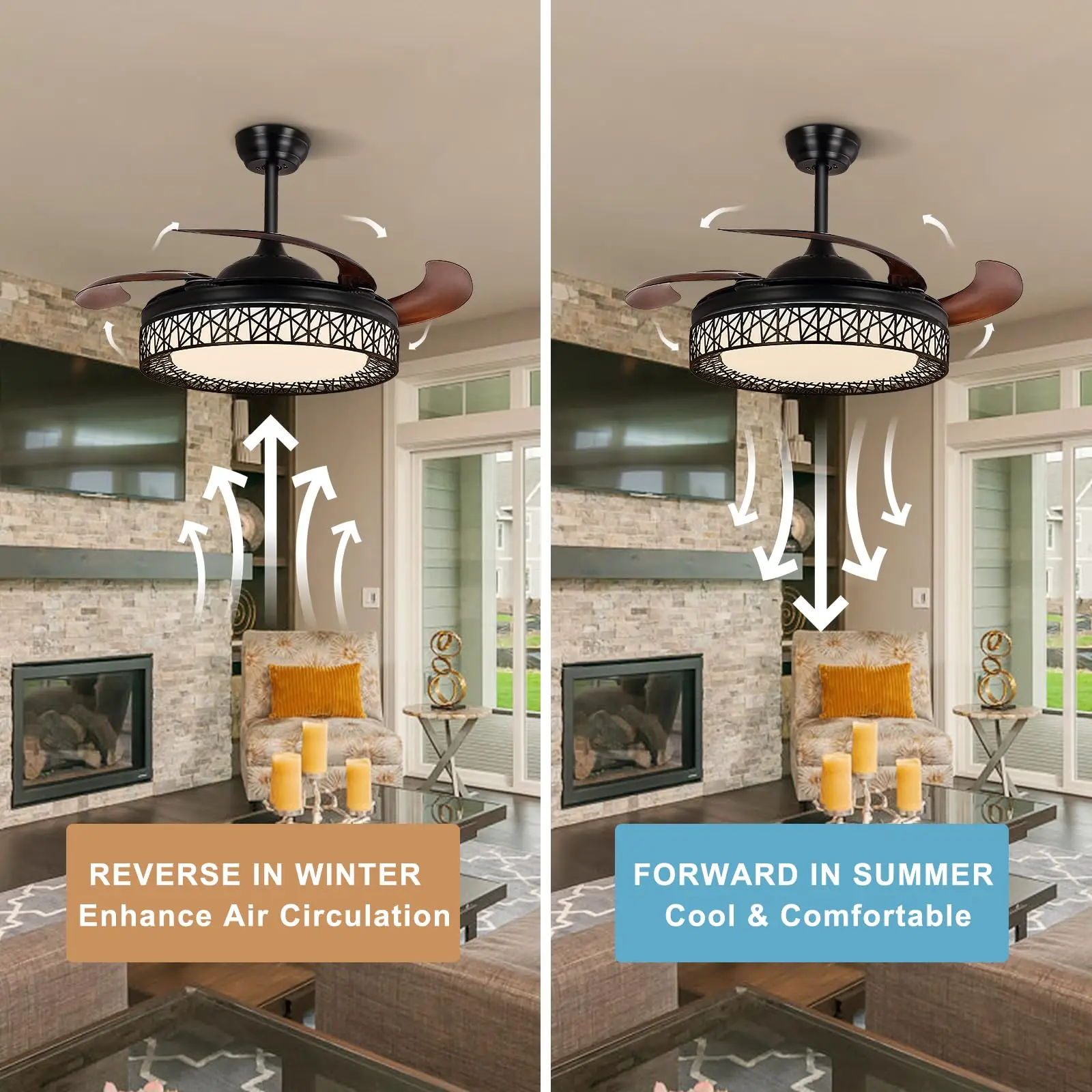 Ceiling Fan, 42'', ZY1122 - detail 12
