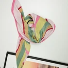 Scarf 2021 New 70*70cm Printed Crepe Press Small Square Scarf Women's Scarf
