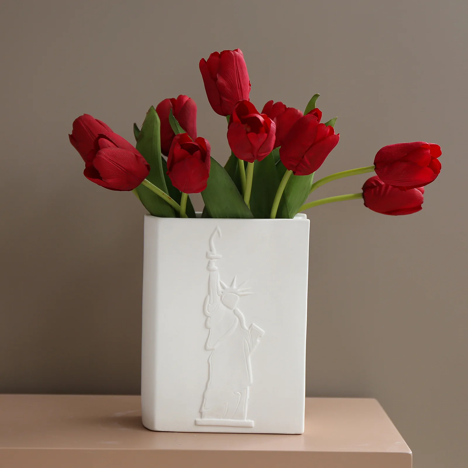 Home Decor Customizable Artwork Nordic Luxury Literature Modern Decorated Flower Ceramic Book Vases For Flowers