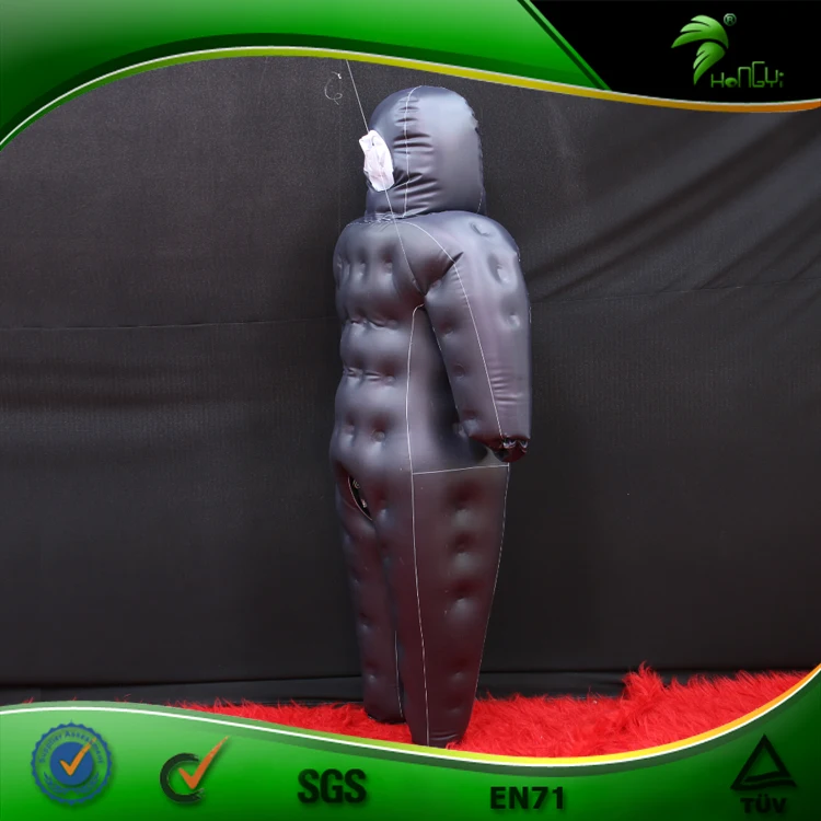 Inflatable Custom Double Layer Black Suit With Zipper Inflatable Custom