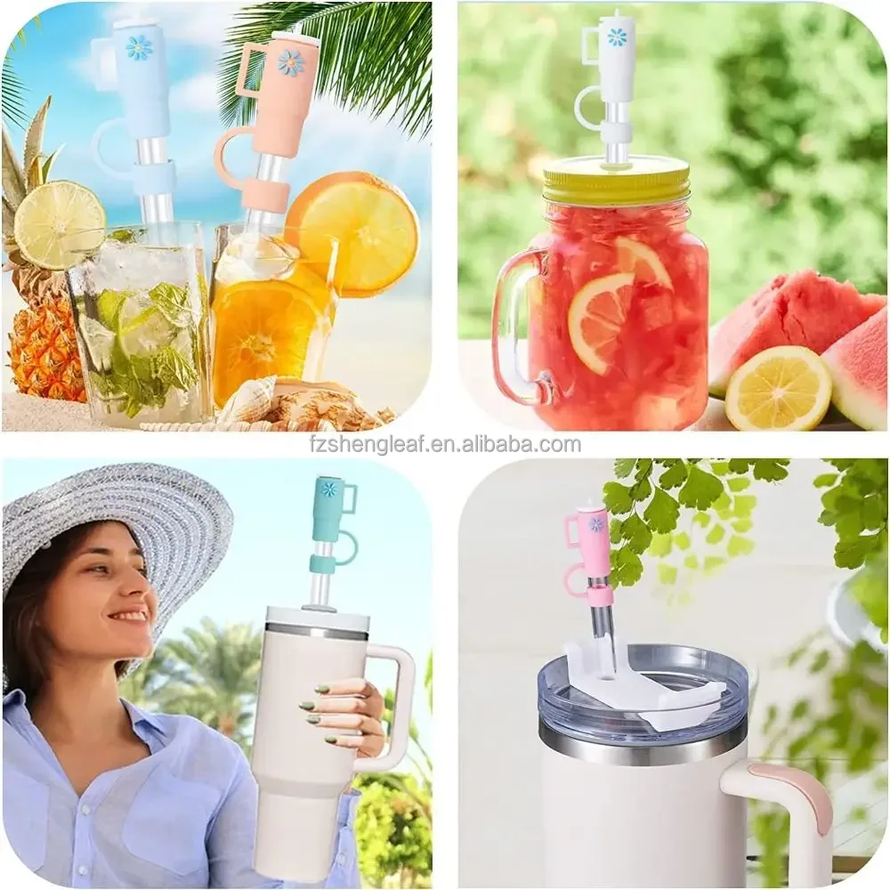 product custom eco friendly reusable silicone straws bar accessories with bow design-6