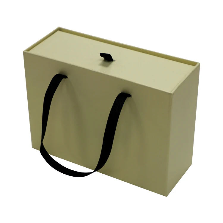 custom logo rigid cardboard empty gift box packaging pull out