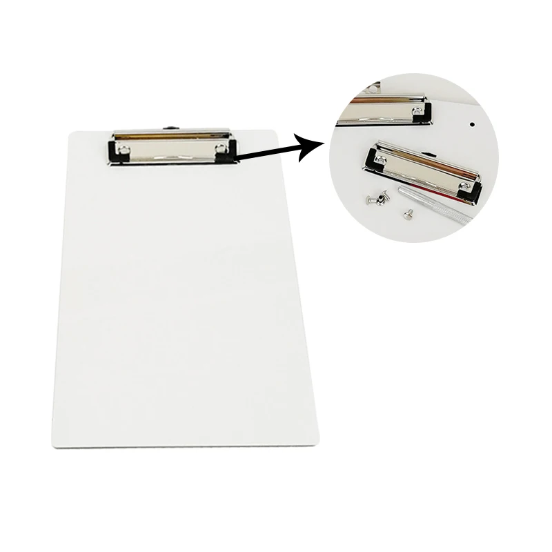 White Mdf Hard Board Sublimation Blank Clipboard Clip Board Sublimation