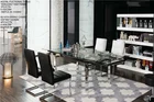 Table Newest High Quality Nordic Tempered Glass Dining Table Dining Chinese Table Latest Dining Table