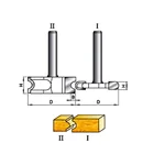 Bead K08149 Woodworking Cutting Tungsten Carbide Blade Bead And Flute Wood Router Bit Set