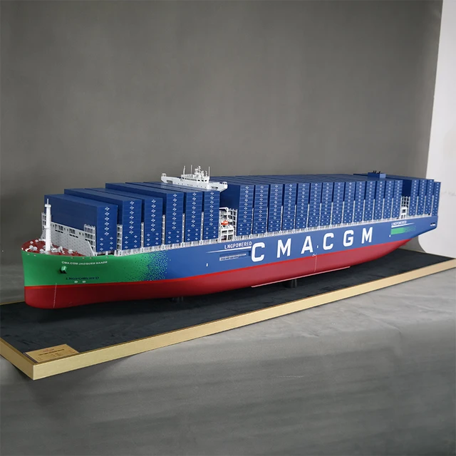 O.A.S Ship Model Factory CMA CGM Customizable 200cm  Shipping Container Model for Shipping Gift