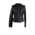 Autumn Jacket Autumn Shuaike Custom Outer Packaging Autumn Women Clothes Pu Leather Jacket