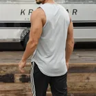 Tank Tops 2021 New Arrival Fitness Wear Vest Mens Custom Athletic Sleeveless Men's Tank Tops