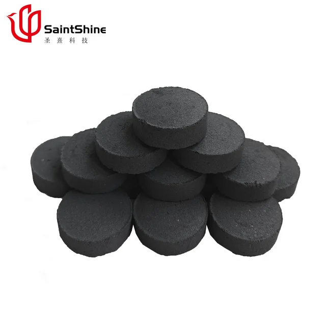 Saint Shine Brand Fruit Wood Instant Light Charcoal Round Shisha Hookah Charcoal