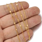 Hobbyworker Width 1.5mm Stainless Steel Press Rounding Chains For DIY Jewelry Making Handcrafts Supplies