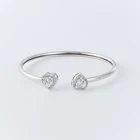 Jewelry High Quality Zircon Copper Heart Shaped Charm Bracelet Jewelry Decoration For Women And Men