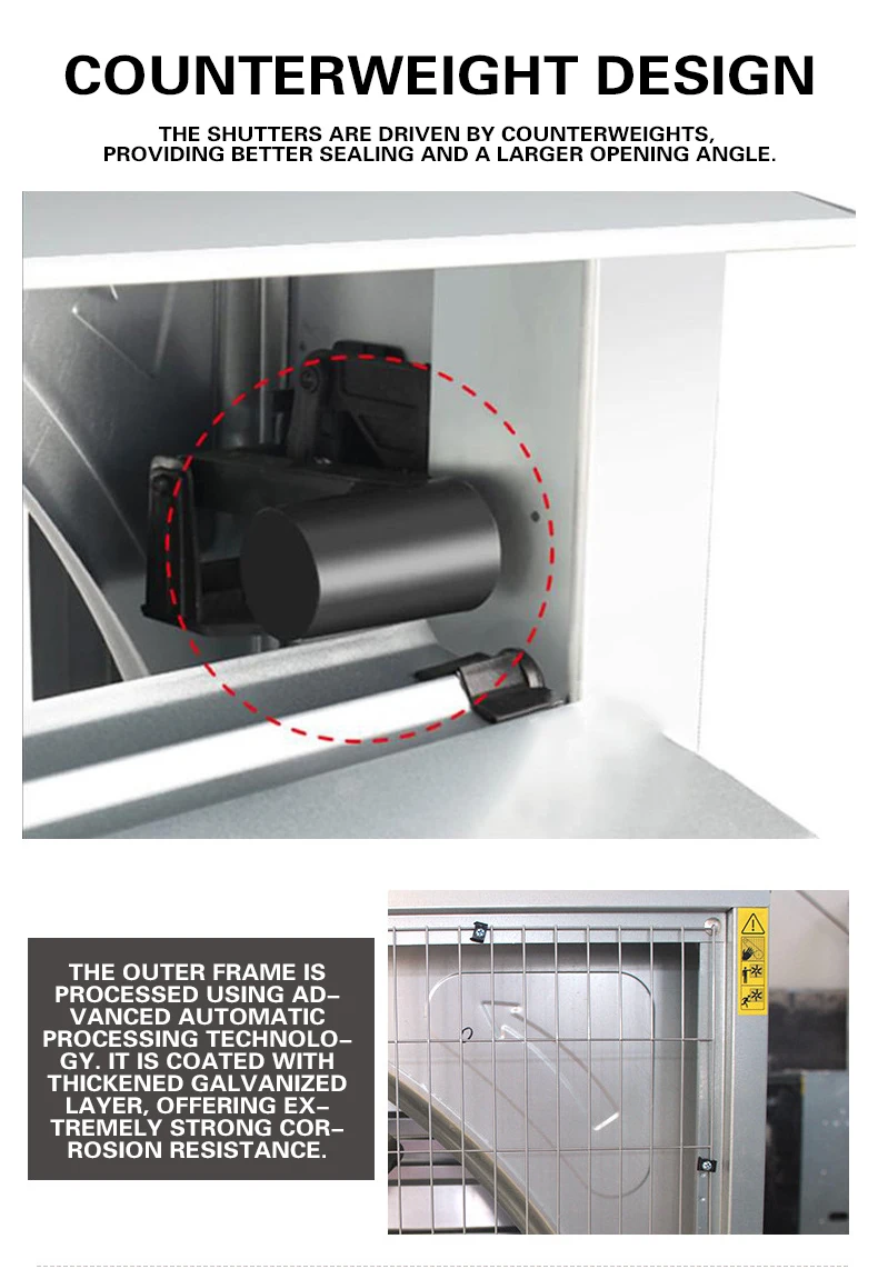 Negative Pressure Exhaust Fan, Wall, Axial, 380V/220V, 1100W - detail 16