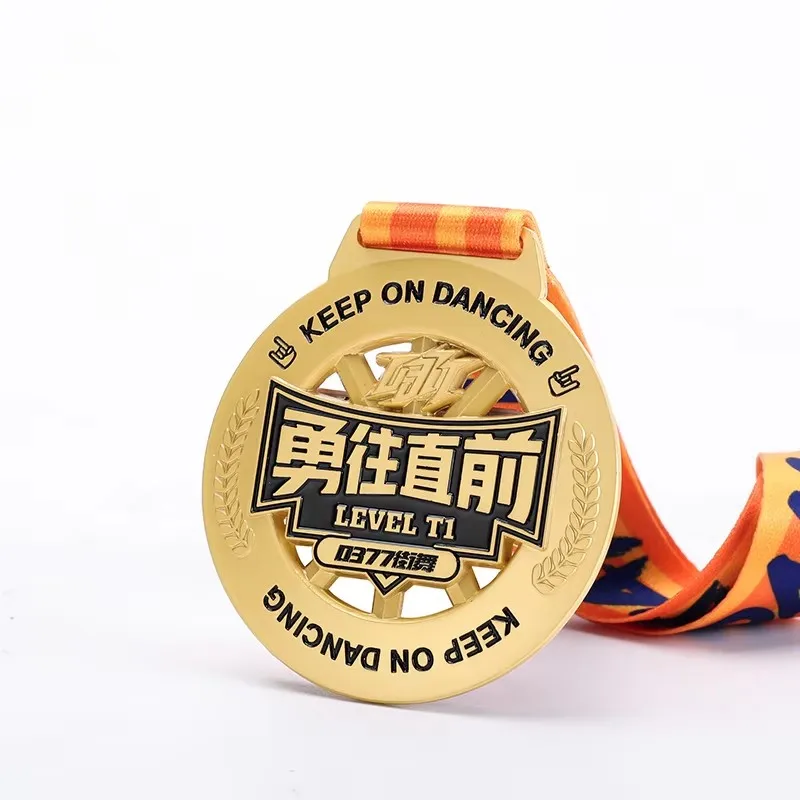 Wholesale 3d Metal Gold Sliver Bronze Zinc Alloy Medals Manufacturers Custom Sport Kids Dance Medals manufacture