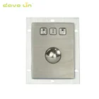 DAVO LIN Industrial Keyboard Trackball Usb Mouse Stainless Steel Module