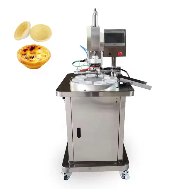 Portuguese Custard Tart Skin Moulding Pie Forming Machine/Egg Tart Shell Making Machine Choco Meat Pie Crust Shaping Maker
