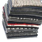 Yarn Fabric Blend Fabric Custom Plaid Blend Woolen Yarn Dyed Tartan Wool Coating Fabric Wholesale Stocklots