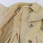 Coat Children Kids Trench Coat Cotton Fabric Mid-length Half-belt Fluffy Trench Coat Kids Children