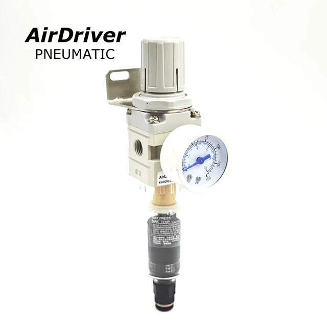 AW Series SMC Model Air Pressure Regulator Pneumatic Air Filter AW2000-02/AW3000-03/AW4000-04 Good Quality Pressure Lock Steady