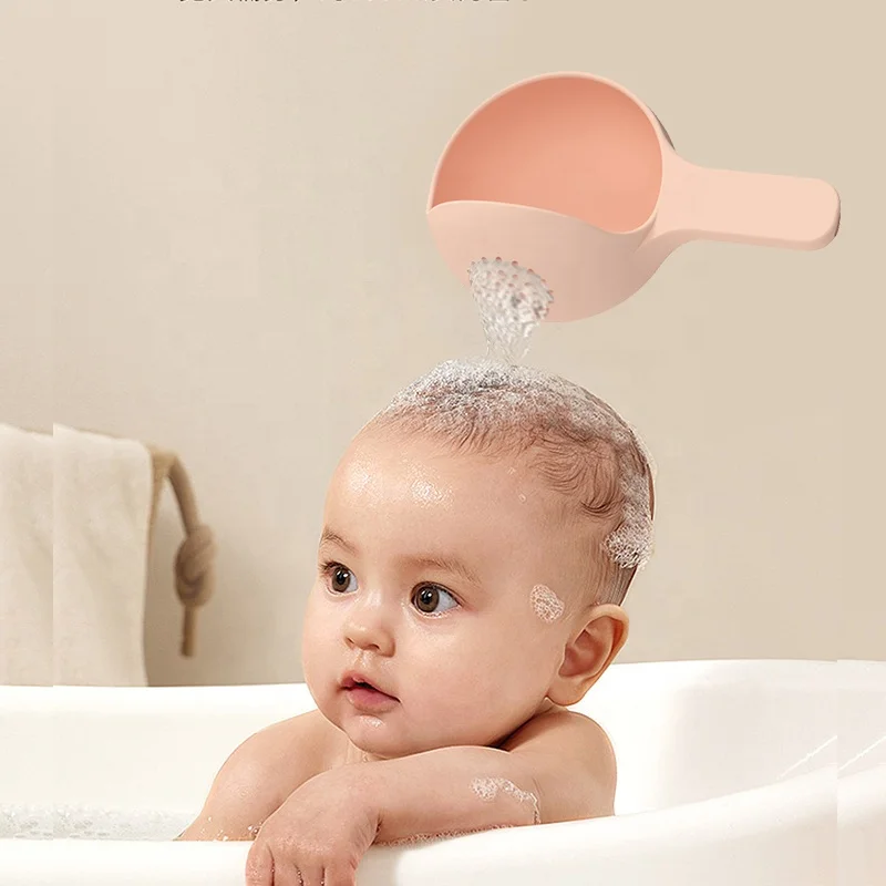 BPA Free Baby Shower Spoons Children Shampoo Cup Bathing Bailer Child Washing Hair Rinse Cup Baby Bath Rinse Cup