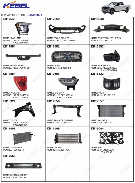 product vehicle parts auto headlights front halogen automotive body kits car headlamp for ford f 150 2021-4