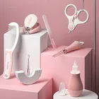 Baby Baby Grooming Set Private Label Baby Beauty Set Care Tool Manicure Set Pink Baby Health Grooming Kit