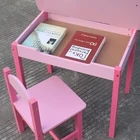 Kids High Quality Cartoon Fashionable Wooden School Kids Children Table Chair For Baby