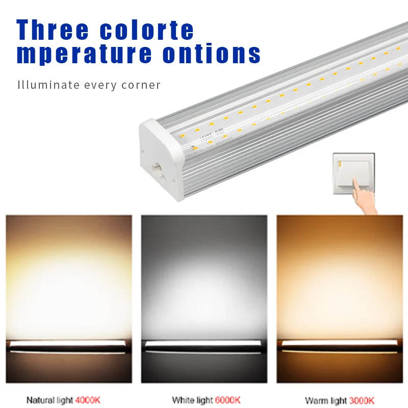 product industrial integrated 20 pack white 120cm 600cm linkable aluminum led linear light tubes-0