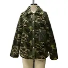 Fur New Ladies Printed Faux Fur Jackets Ladies Camouflage Faux Fur Jackets