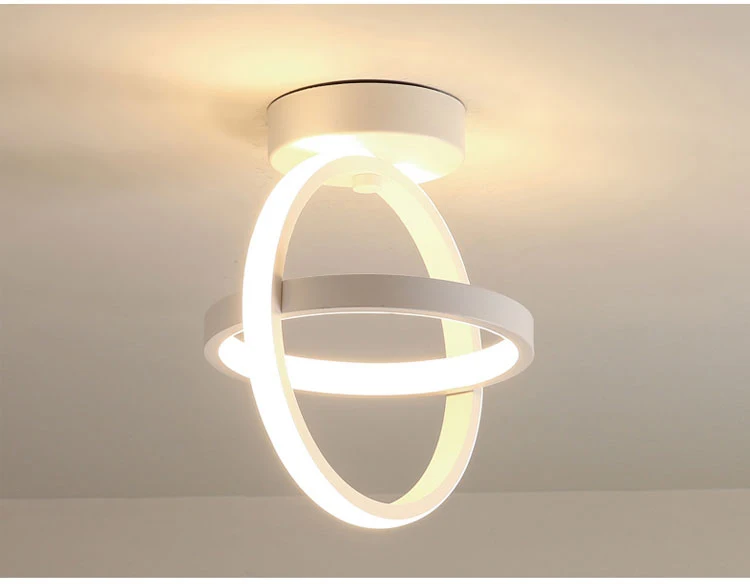 Nordic LED Aisle Light Round Square Ceiling Lamp Cloakroom Corridor Balcony Foyer Ceiling Lights Decoration Home Luminaire