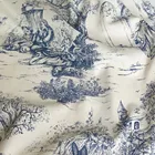 Table Cloths 100% Cotton Ins Style French Farmhouse Pastoral Table Cloths Toile De Jouy Tablecloth