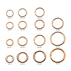 316l Steel Nose Ring Piercing 18G 316L Surgical Steel Gold Hinged Nose Seamless Septum Segment Clicker Ring Piercing
