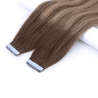 Hair Extension Tape Hair Extensions 100% Virgin Remy Double Drawn European Tape Human Hair Extension For Salon