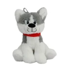 Big Animal Realistic Big Black White Soft Stuffed Fluffy Animal Dog Husky Wolf Toy Plush