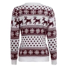 Sweater Women Animal Print Knitted Ugly Christmas Pullover Sweater