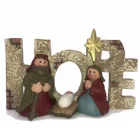 Holy Family Holy Family Jesus Christ Nativity Mary Joseph Religious Resin Figurine With Hope Letter