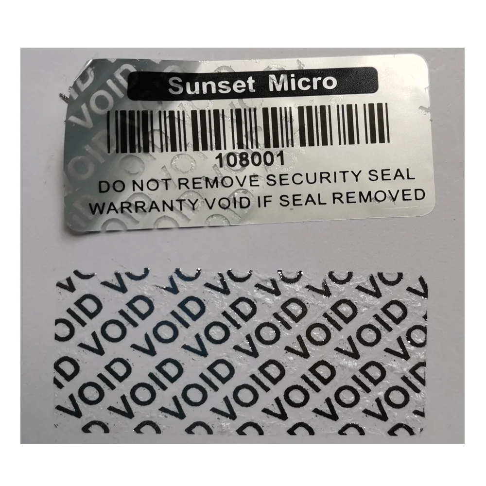 voidable serial number stickers voidable serial number stickers